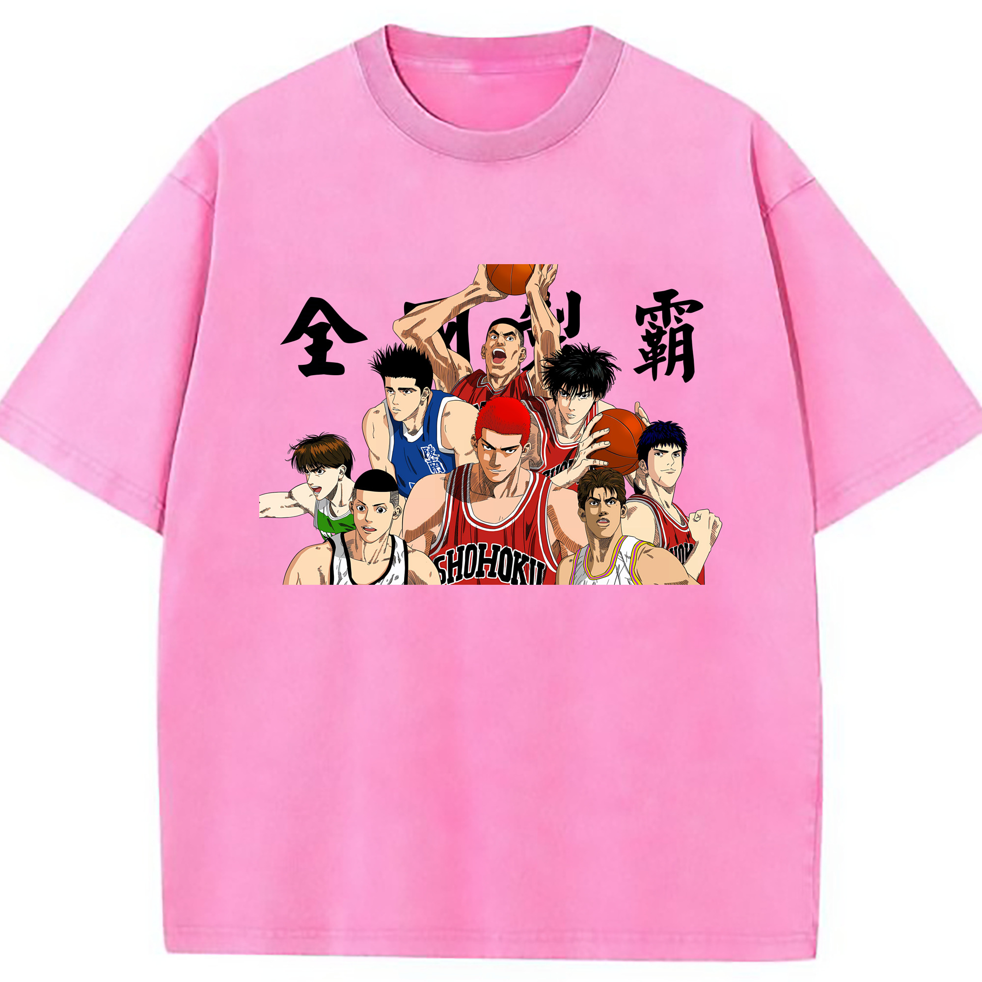 （画像用） SLAM DUNK／スラムダンク 綿100% ヴィンテージ風 半袖Tシャツ（フロントプリント）